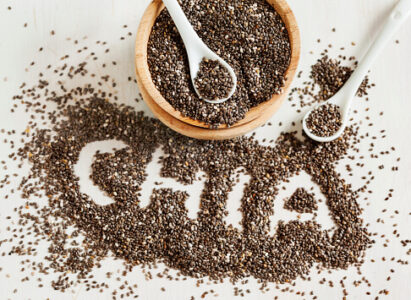 Chia Seeds provide the most fiber per ounce to lose weight naturally