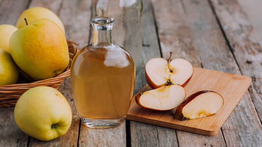 Apple cider vinegar to lose thigh fat without exercise