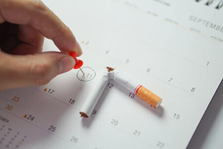 Create a smoking cessation plan to lose rib fat
